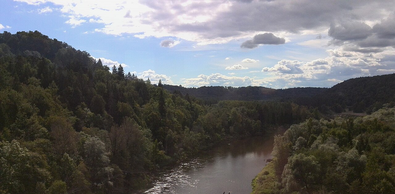 Gauja valley at Sigulda — regional landscape, not a race-course photograph